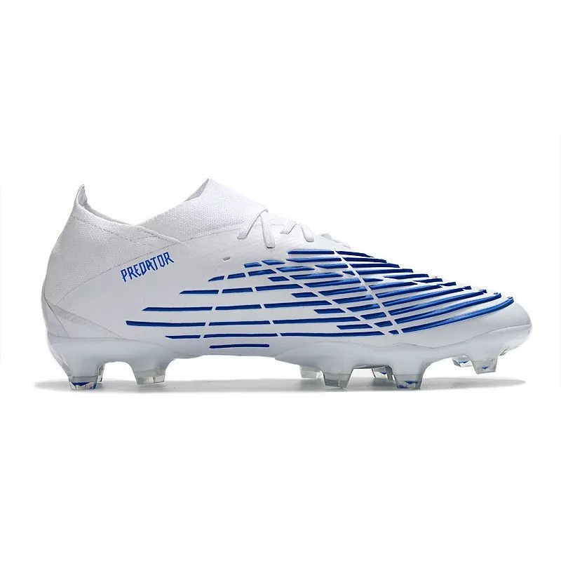 Botas de Fútbol Adidas Predator Edege.1 Bajo FG Hombre Blanco&Azul (#39~#45)