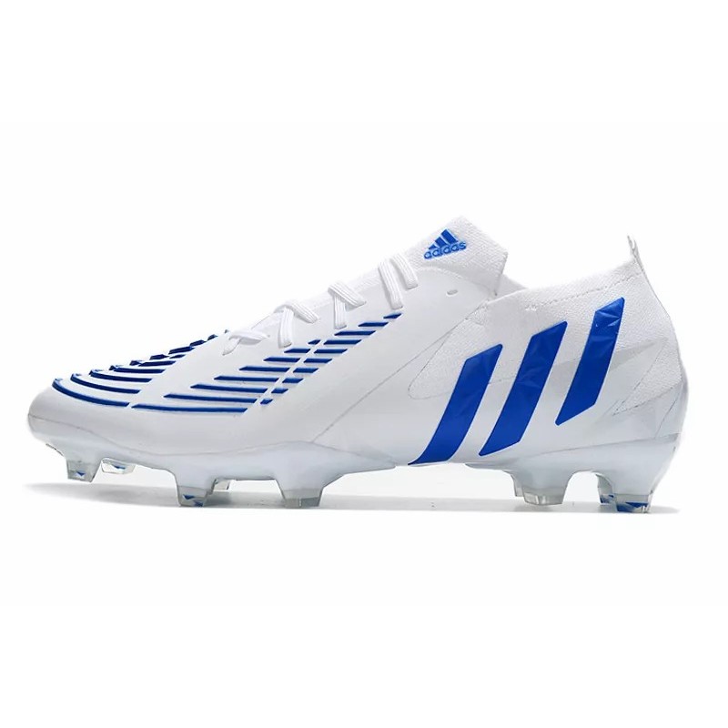 Botas de Fútbol Adidas Predator Edege.1 Bajo FG Hombre Blanco&Azul (#39~#45)