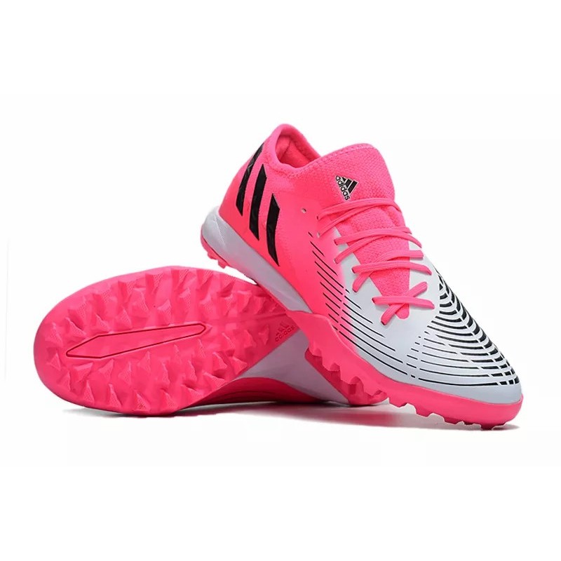 Botas de Fútbol Adidas Predator Edge.3 Bajo TF Unisex Blanco&Rosado  /  Azul  /  Negro  /  Púrpura  /  Blanco&Azul (#37~#45)