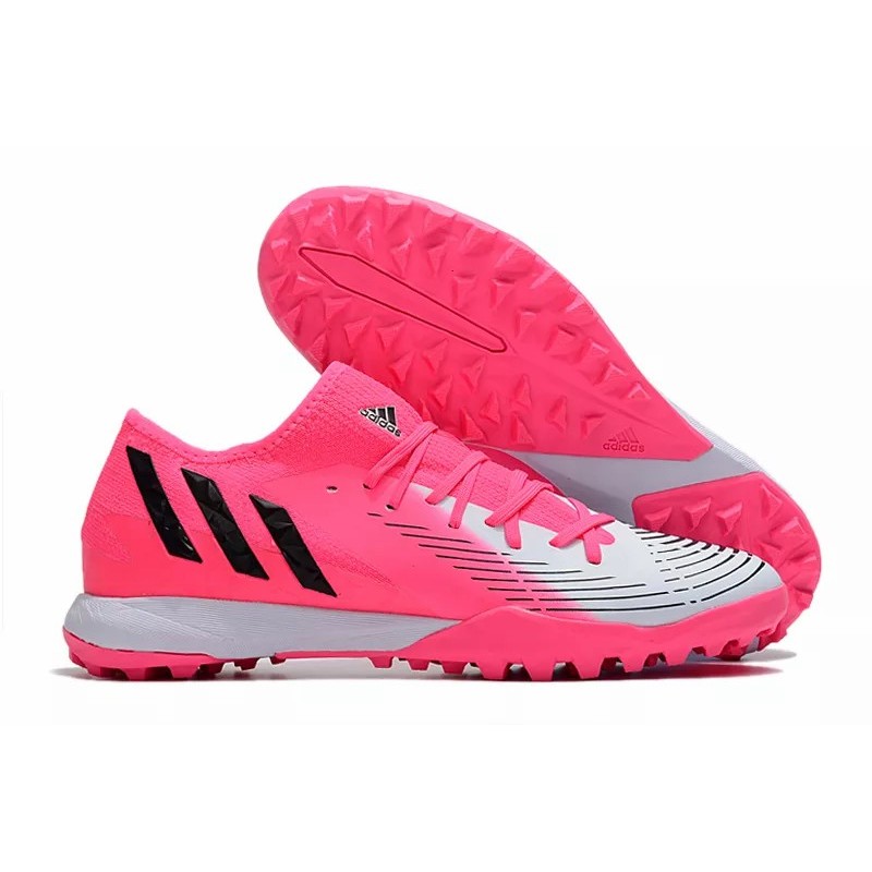Botas de Fútbol Adidas Predator Edge.3 Bajo TF Unisex Blanco&Rosado  /  Azul  /  Negro  /  Púrpura  /  Blanco&Azul (#37~#45)