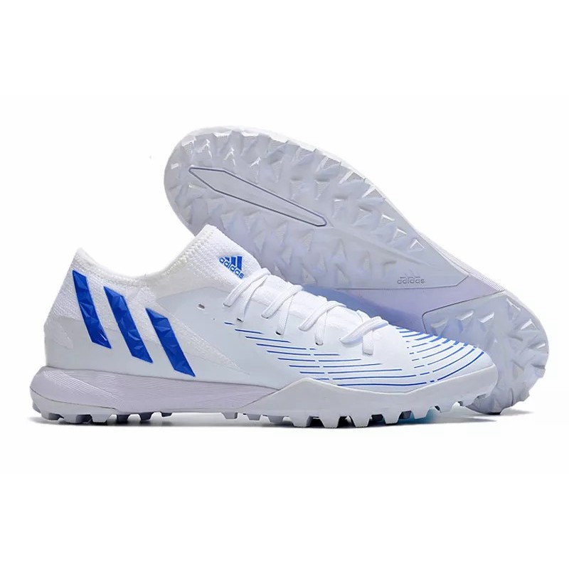 Botas de Fútbol Adidas Predator Edge.3 Bajo TF Unisex Blanco&Rosado  /  Azul  /  Negro  /  Púrpura  /  Blanco&Azul (#37~#45)