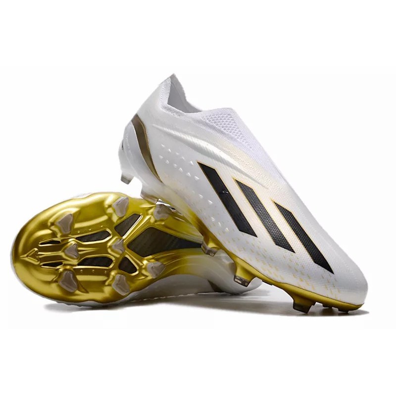 Botas de Fútbol Adidas X Speedportal FG Hombre Blanco&Dorado (#39~#45)