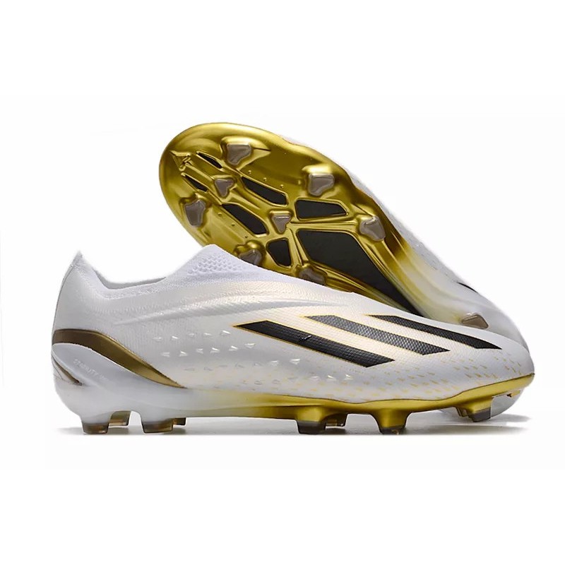Botas de Fútbol Adidas X Speedportal FG Hombre Blanco&Dorado (#39~#45)