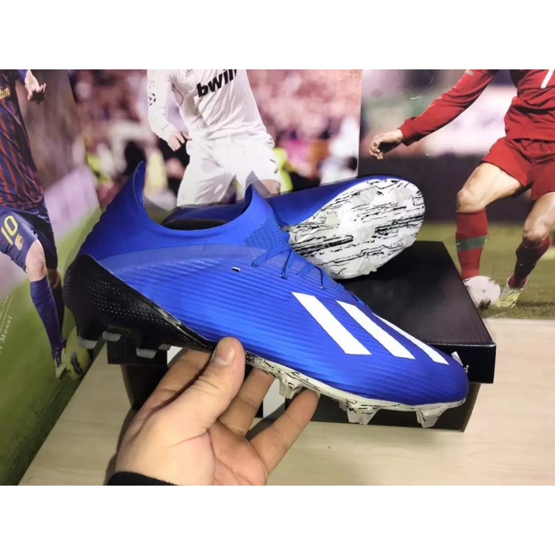 Botas de Fútbol Adidas X 19.1 FG Hombre Blanco / Rosa / Azul (#39~#45)