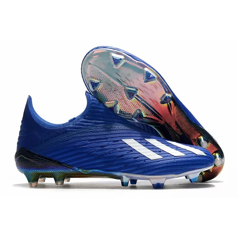 Botas de Fútbol Adidas X 19 FG Unisex Azul&Blanco (#35~#45)
