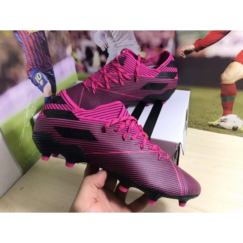 Botas de Fútbol Adidas Nemeziz 19.1 FG Rosa&Negro (#38~#45)