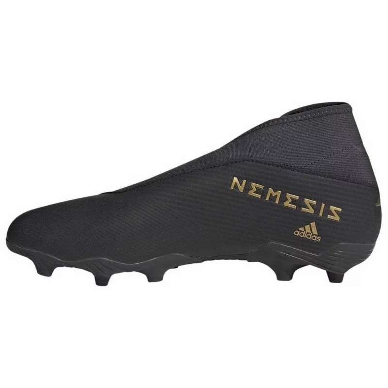 Botas de Fútbol Adidas Nemeziz 19.3 Laceless FG Hombre Negro&Dorado (#39~#45)