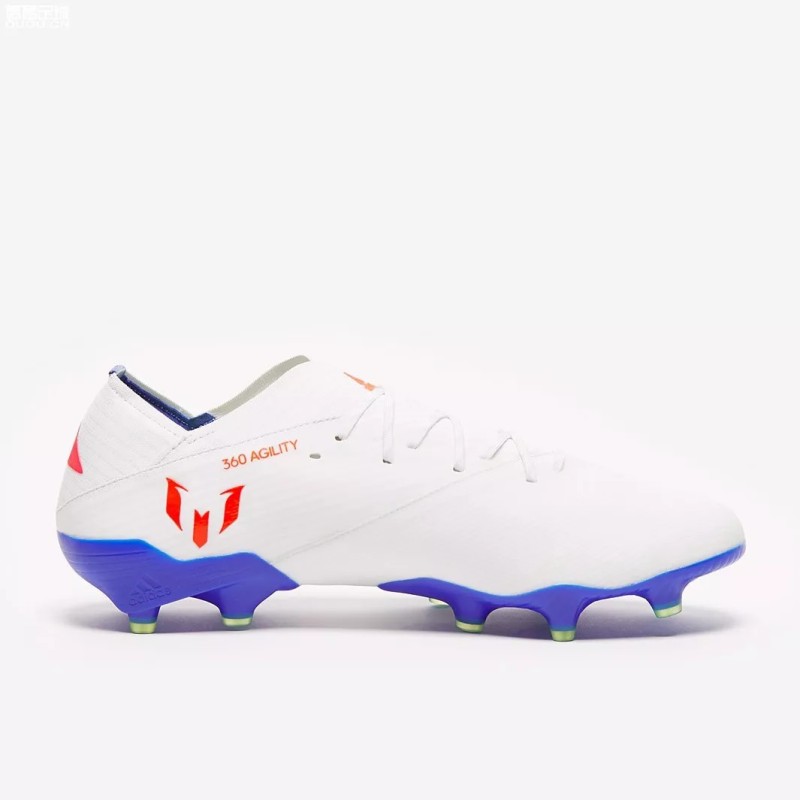 Botas de Fútbol Adidas Nemeziz Messi 19.1 FG Blanco&Rojo (#39~#45)