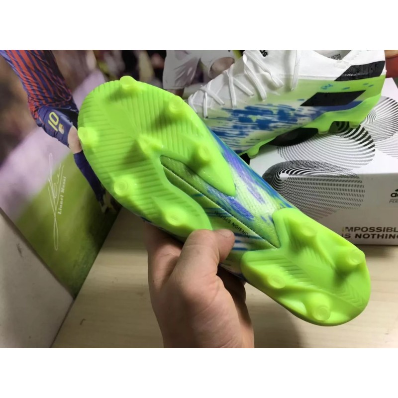 Botas de Fútbol Adidas Nemeziz Messi 19.1 FG Verde& Azul Tie-Dye (#39~#45)