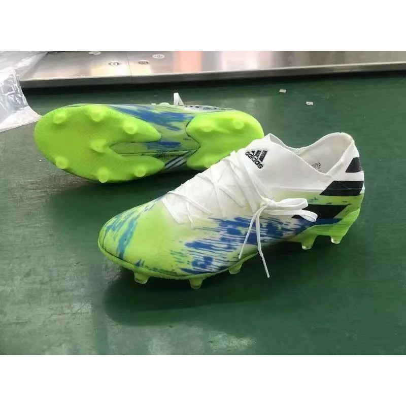 Botas de Fútbol Adidas Nemeziz Messi 19.1 FG Verde& Azul Tie-Dye (#39~#45)