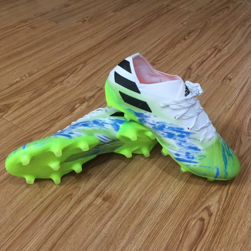 Botas de Fútbol Adidas Nemeziz Messi 19.1 FG Verde& Azul Tie-Dye (#39~#45)