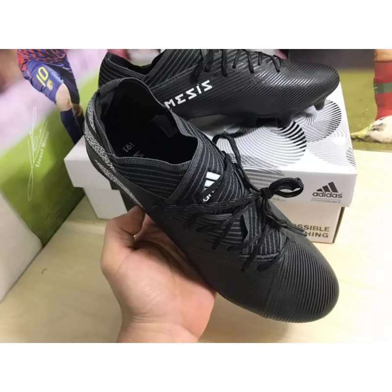 Botas de Fútbol Adidas Nemeziz Messi 19.1 FG Hombre Negro (#39~#45)