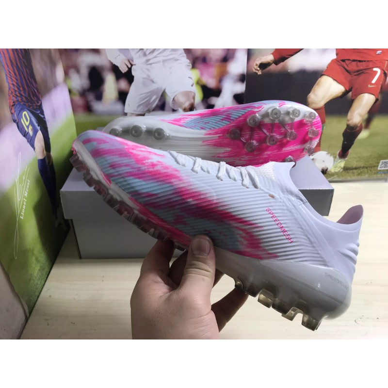 Botas de Fútbol Adidas X 19.1 AG Hombre Blanco&Rosa (#39~#45)