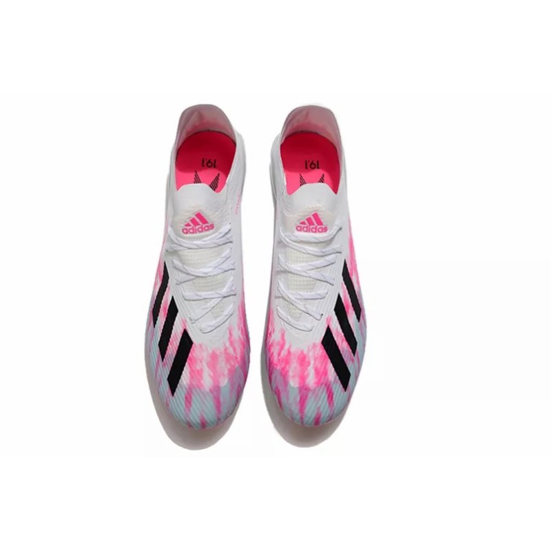 Botas de Fútbol Adidas X 19.1 AG Hombre Blanco&Rosa (#39~#45)