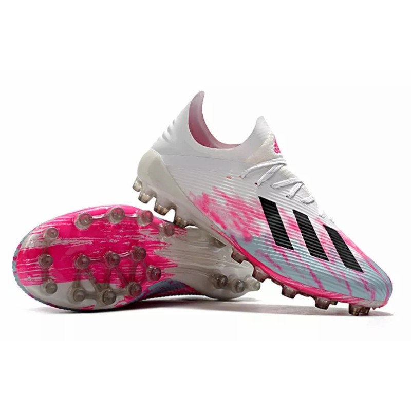 Botas de Fútbol Adidas X 19.1 AG Hombre Blanco&Rosa (#39~#45)