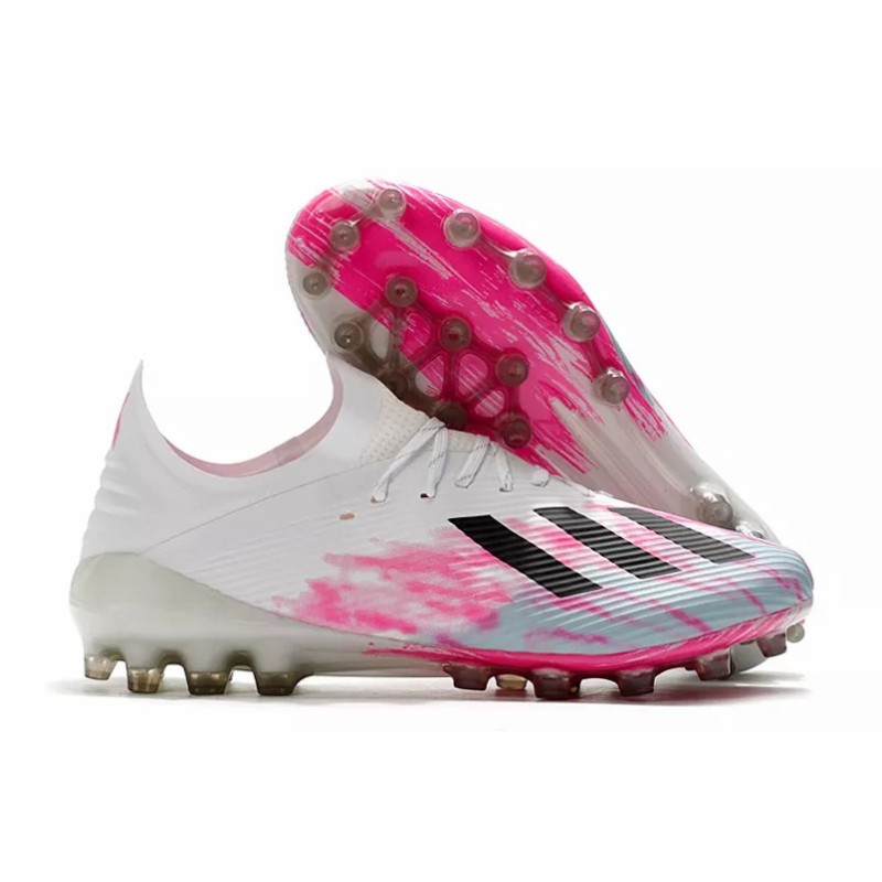 Botas de Fútbol Adidas X 19.1 AG Hombre Blanco&Rosa (#39~#45)