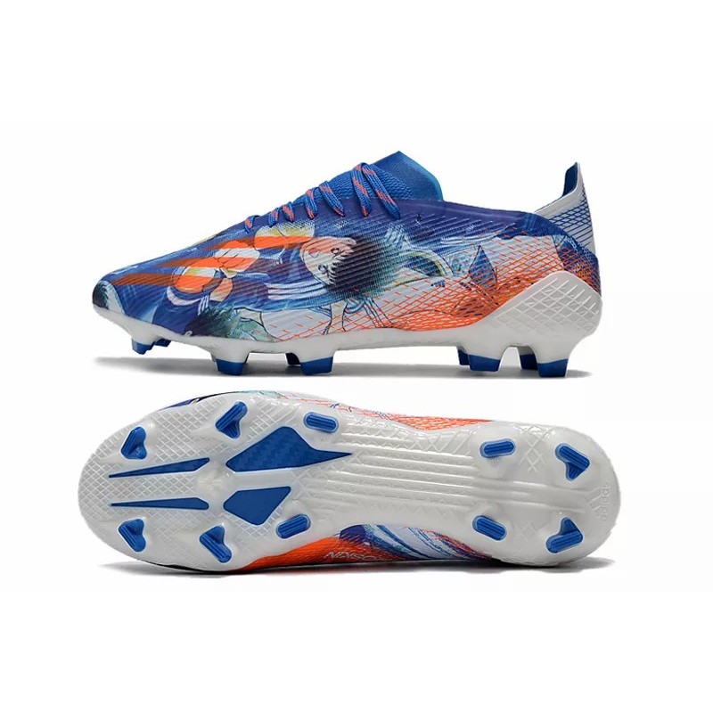 Botas de Fútbol Adidas X Ghosted .1 FG Hombre Azul con Dibujo (#39~#45)