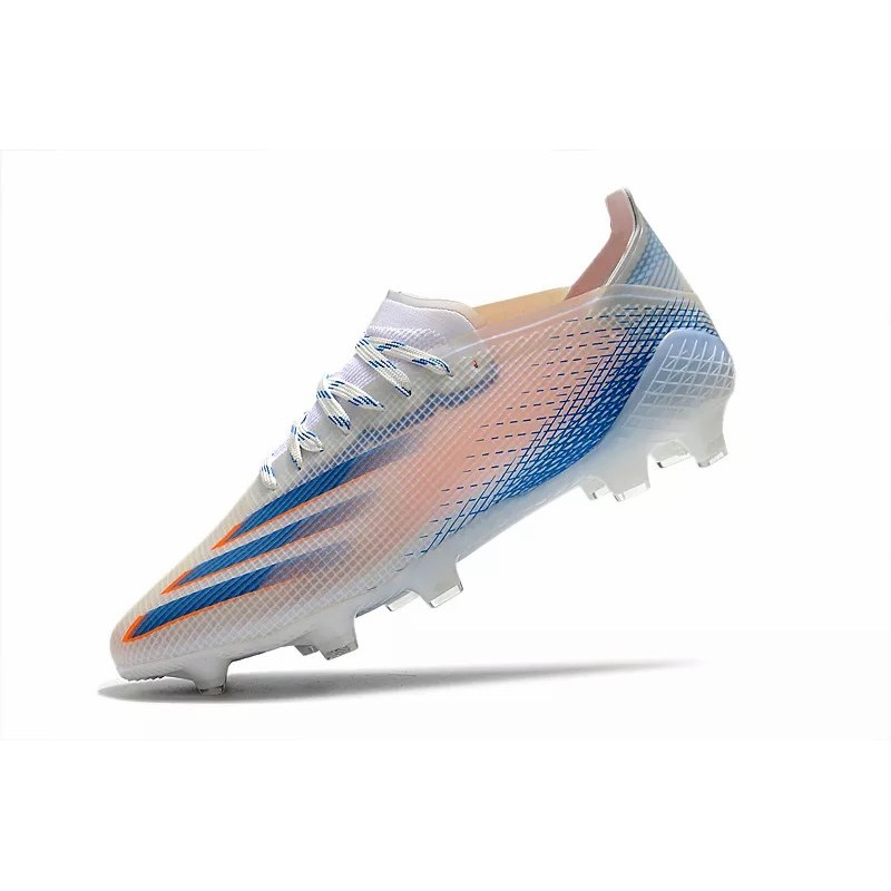 Botas de Fútbol Adidas X Ghosted .1 FG Hombre Blanco&Naranja Claro&Azul (#39~#45)