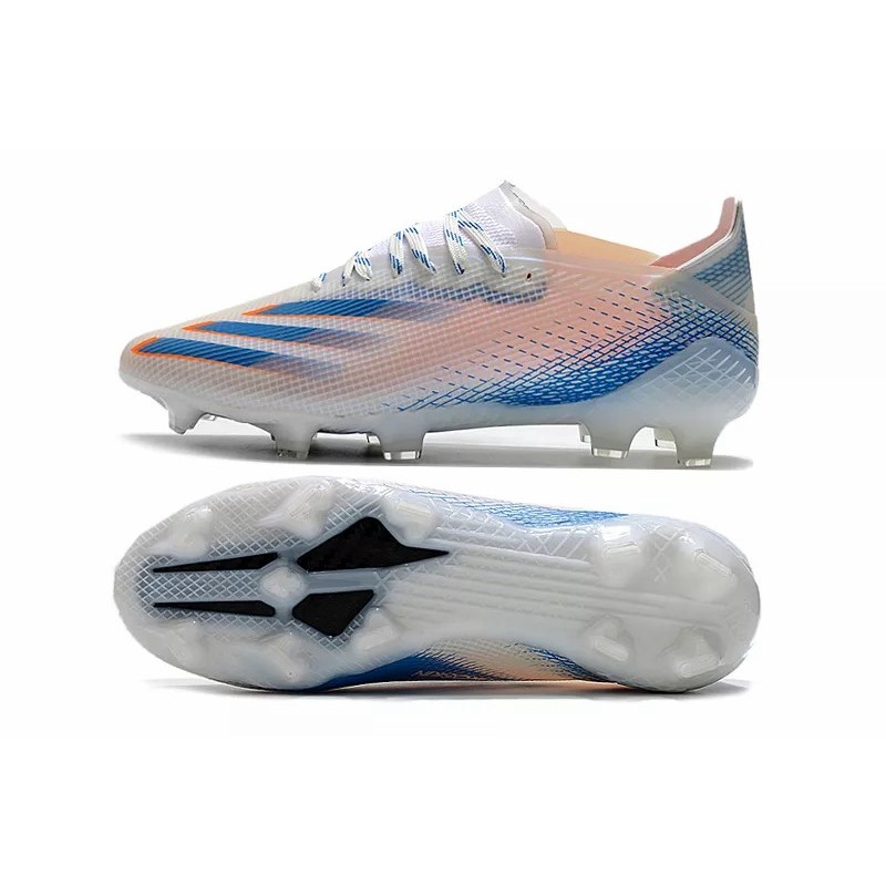 Botas de Fútbol Adidas X Ghosted .1 FG Hombre Blanco&Naranja Claro&Azul (#39~#45)