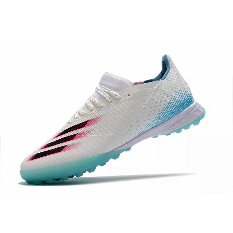 Botas de Fútbol Adidas X Ghosted .1 TF Hombre Blanco&Azul Claro (#39~#45)