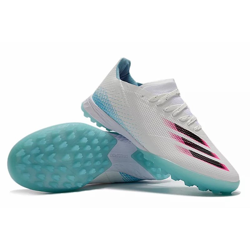 Botas de Fútbol Adidas X Ghosted .1 TF Hombre Blanco&Azul Claro (#39~#45)