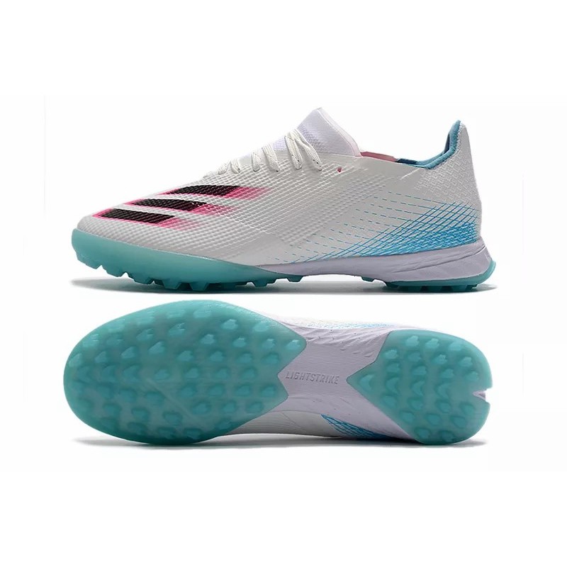 Botas de Fútbol Adidas X Ghosted .1 TF Hombre Blanco&Azul Claro (#39~#45)