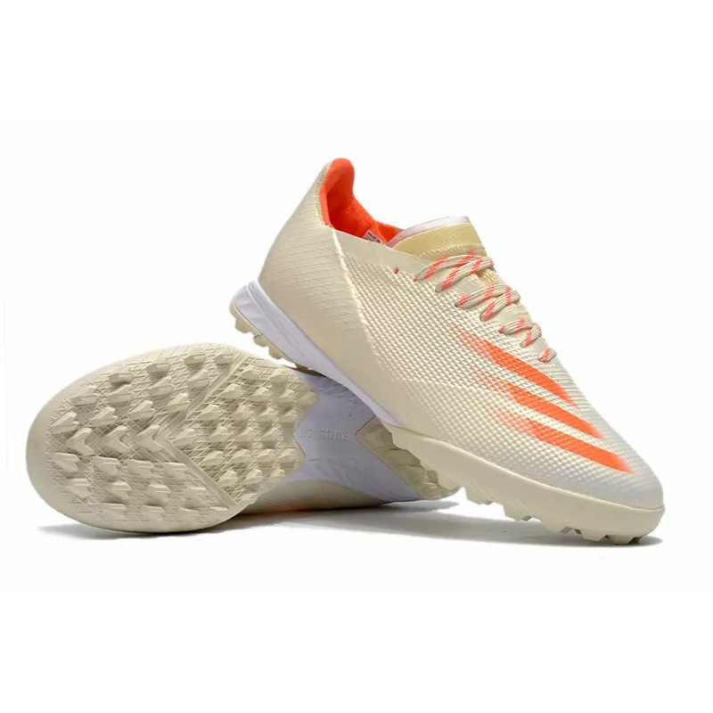Botas de Fútbol Adidas X Ghosted .1 TF Hombre Marfil&Naranja (#39~#45)