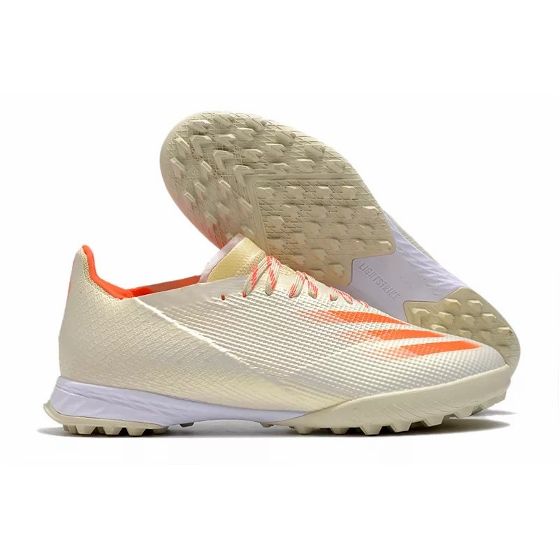 Botas de Fútbol Adidas X Ghosted .1 TF Hombre Marfil&Naranja (#39~#45)