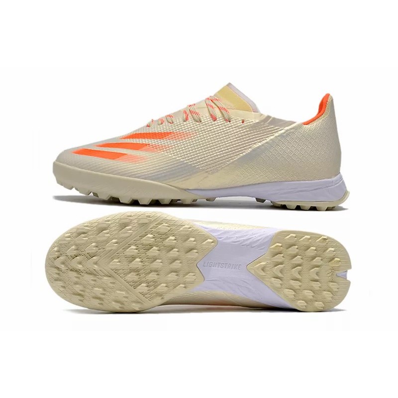 Botas de Fútbol Adidas X Ghosted .1 TF Hombre Marfil&Naranja (#39~#45)