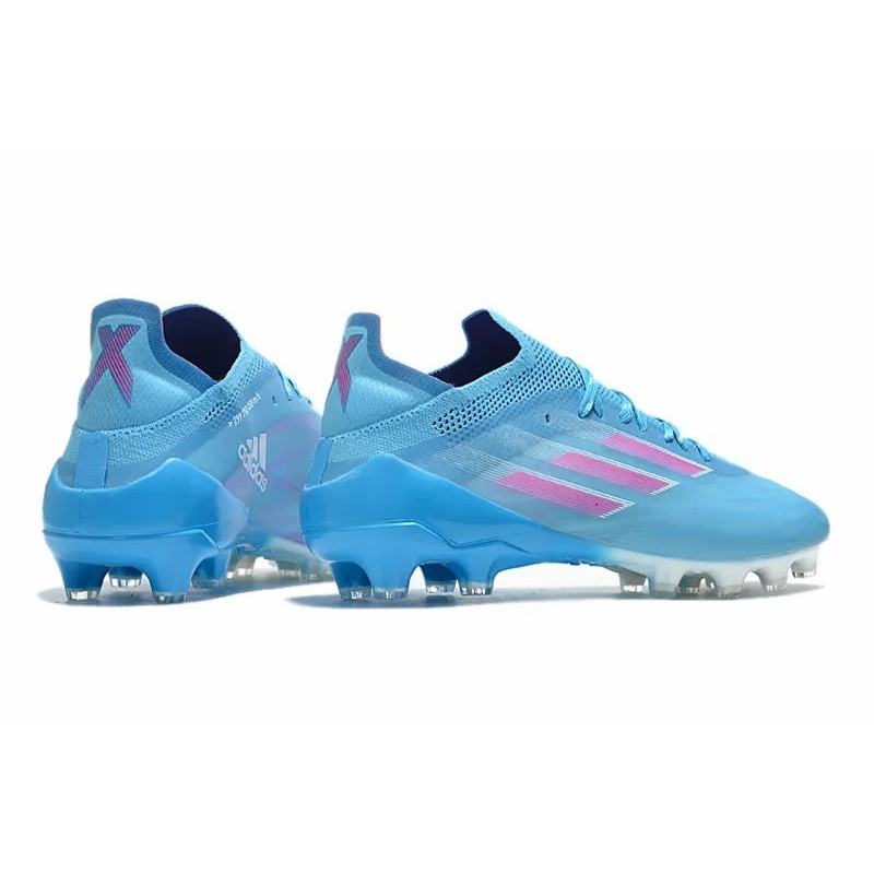 Botas de Fútbol Adidas X Speedflow.1 AG Hombre Azul Celeste&Raya Rosa (#39~#45)