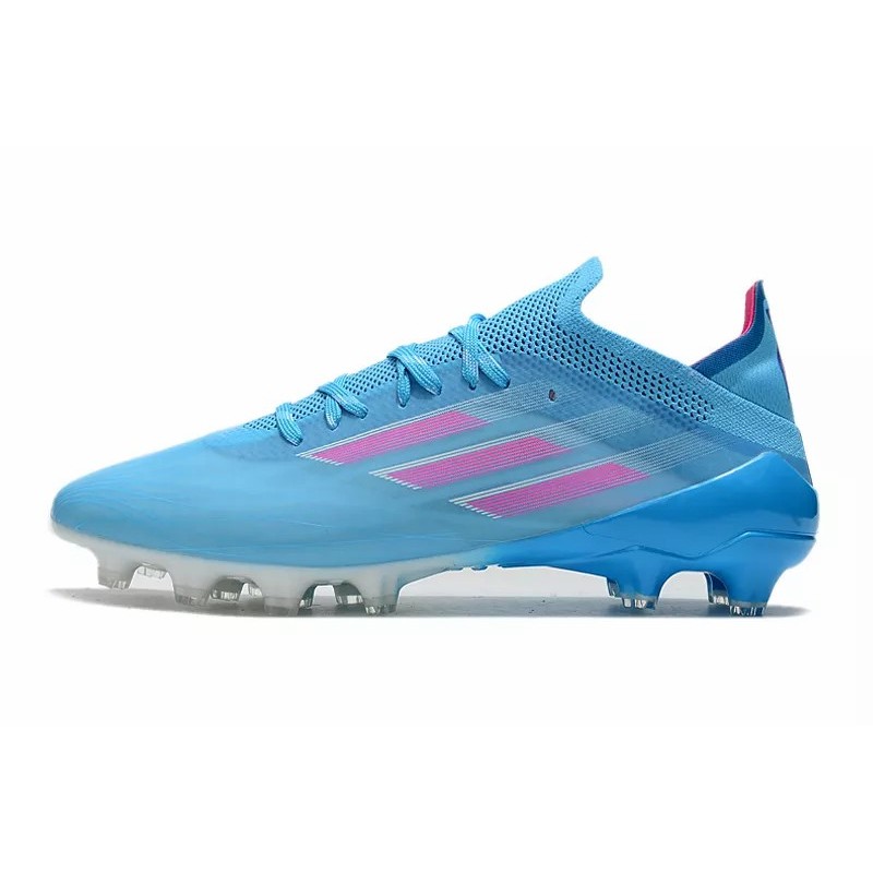 Botas de Fútbol Adidas X Speedflow.1 AG Hombre Azul Celeste&Raya Rosa (#39~#45)