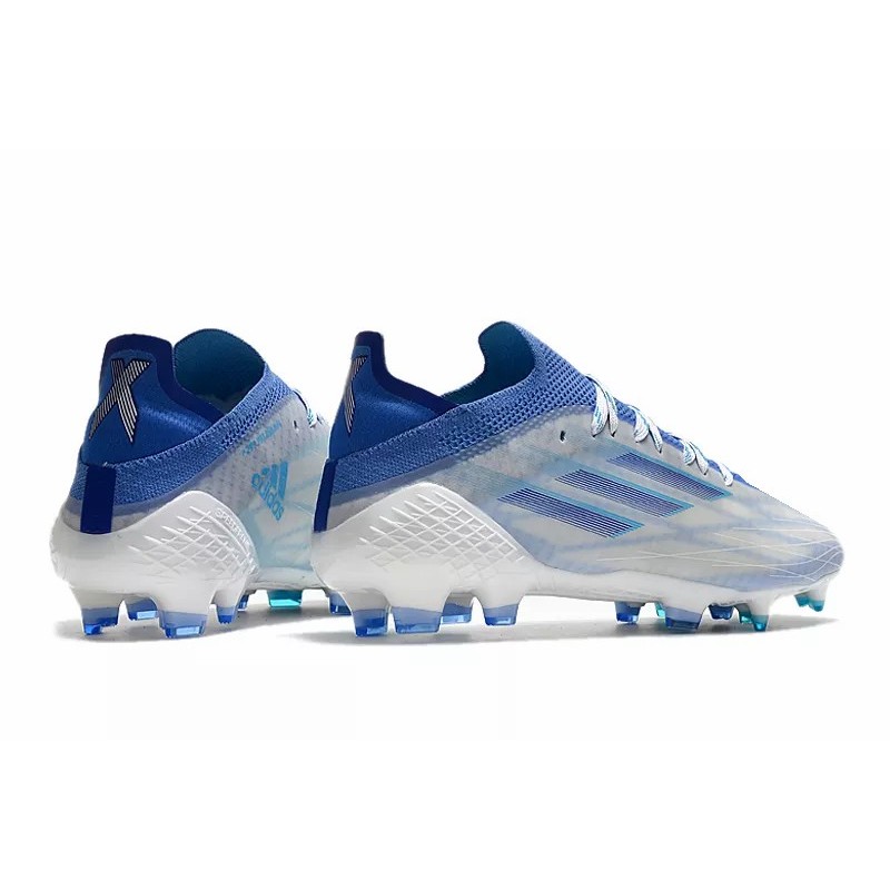 Botas de Fútbol Adidas X Speedflow.1 FG Hombre Blanco&Raya Azul (#39~#45)