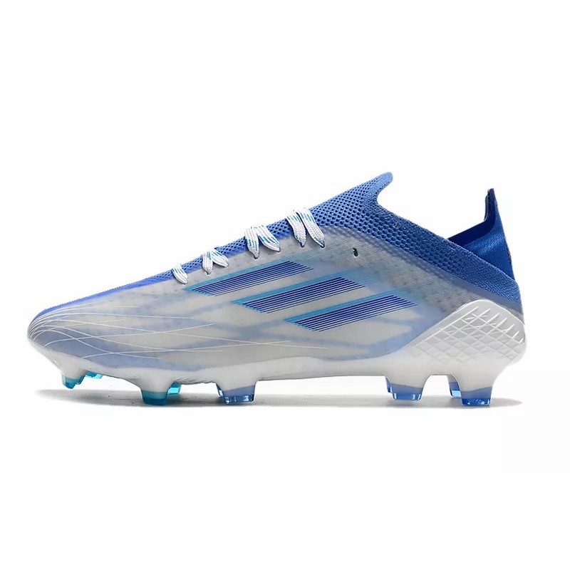 Botas de Fútbol Adidas X Speedflow.1 FG Hombre Blanco&Raya Azul (#39~#45)