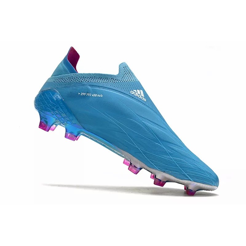 Botas de Fútbol Adidas X Speedflow Hombre Azul Claro&Rosa (#39~#45)