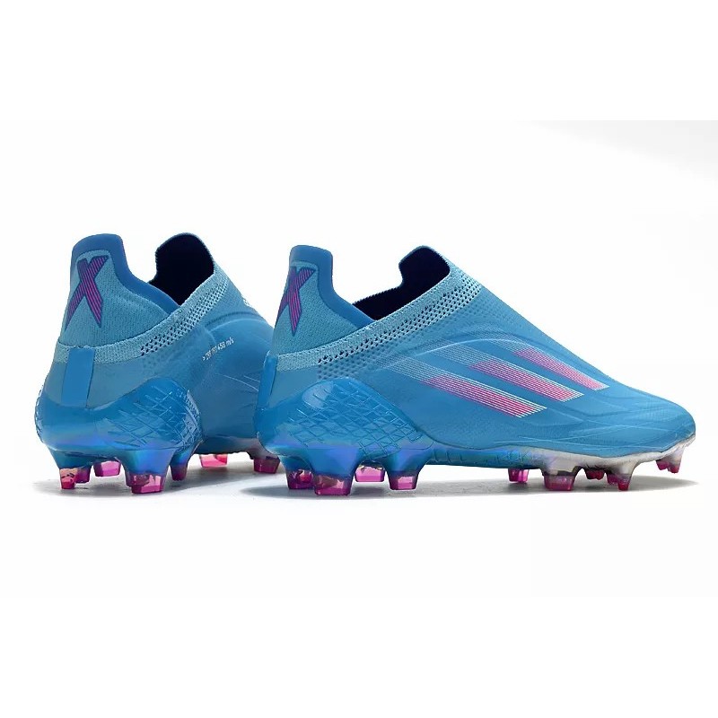 Botas de Fútbol Adidas X Speedflow Hombre Azul Claro&Rosa (#39~#45)