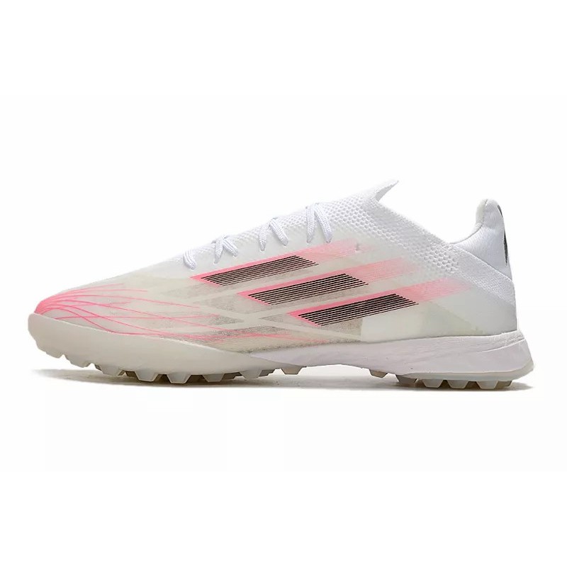 Botas de Fútbol Adidas X Speedflow.1 TF Hombre Blanco&Raya Rosada (#39~#45)
