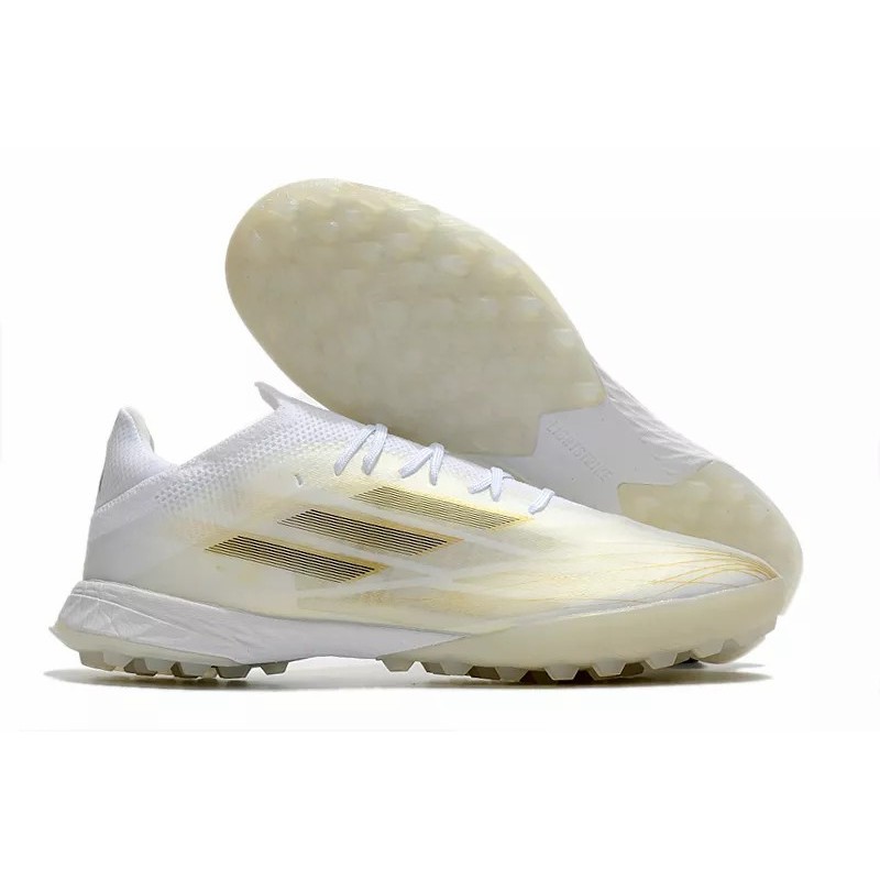 Botas de Fútbol Adidas X Speedflow.1 TF Hombre Blanco&Dorado (#39~#45)