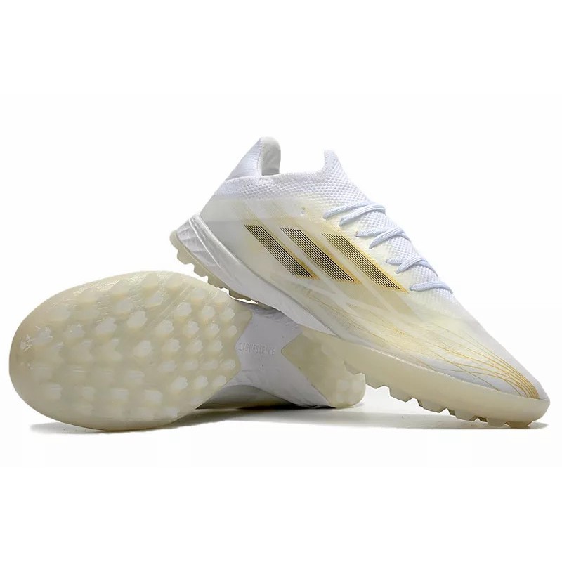 Botas de Fútbol Adidas X Speedflow.1 TF Hombre Blanco&Dorado (#39~#45)