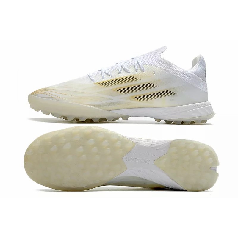 Botas de Fútbol Adidas X Speedflow.1 TF Hombre Blanco&Dorado (#39~#45)