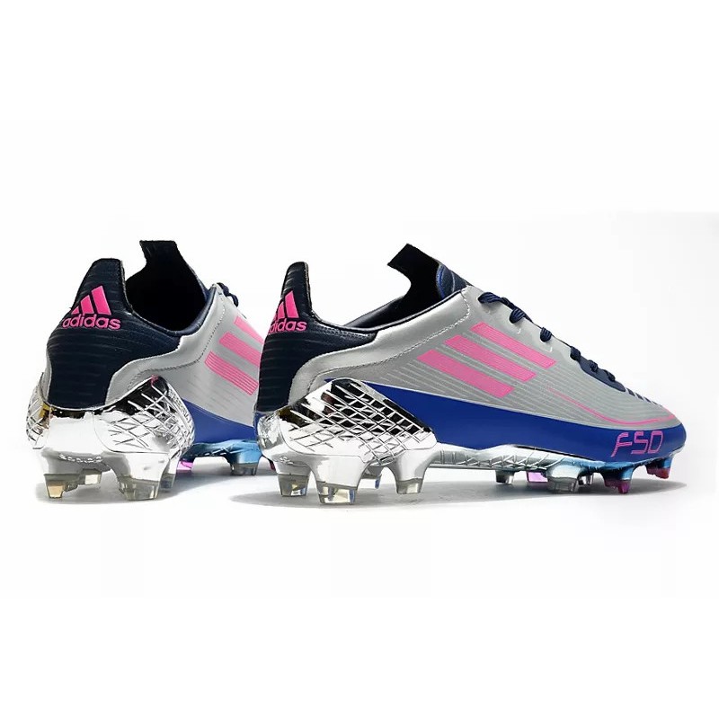 Botas de Fútbol Adidas F50 Ghosted Adizero HT FG Hombre Plateado&Rosado (#39~#45)
