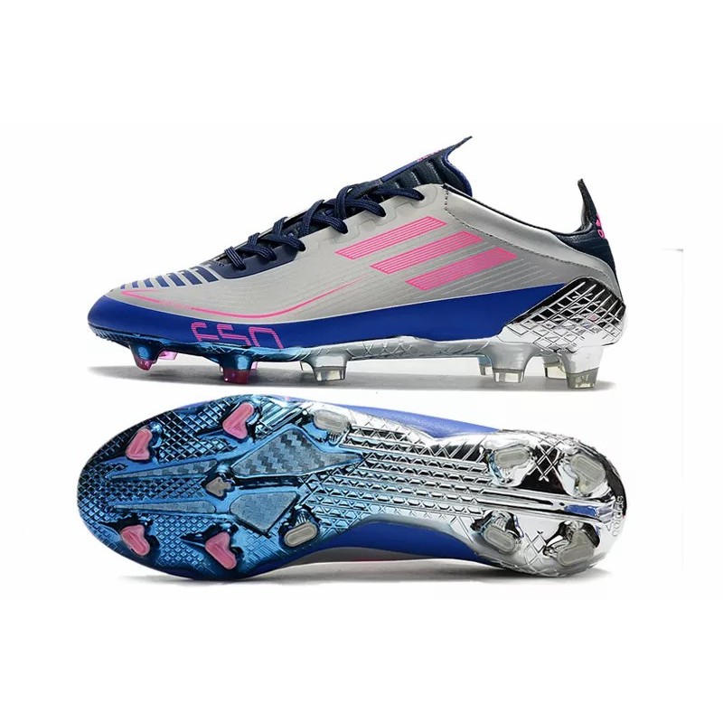 Botas de Fútbol Adidas F50 Ghosted Adizero HT FG Hombre Plateado&Rosado (#39~#45)