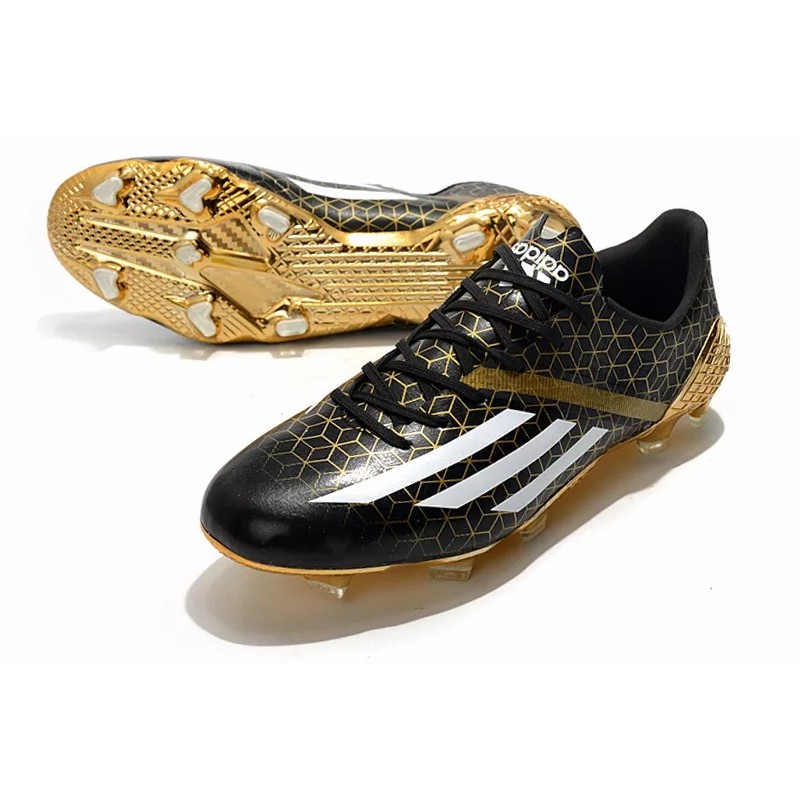 Botas de Fútbol Adidas F50 Ghosted Adizero HT FG Negro&Dorado /  Negro&Amarillo /  Blanco&Rojo  / Fuchsia / Verde / Azul (#39~#45)