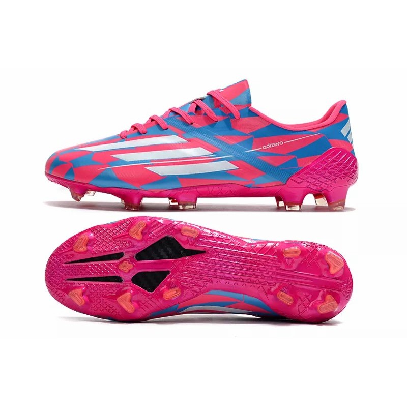 Botas de Fútbol Adidas F50 Ghosted Adizero HT FG Negro&Dorado /  Negro&Amarillo /  Blanco&Rojo  / Fuchsia / Verde / Azul (#39~#45)