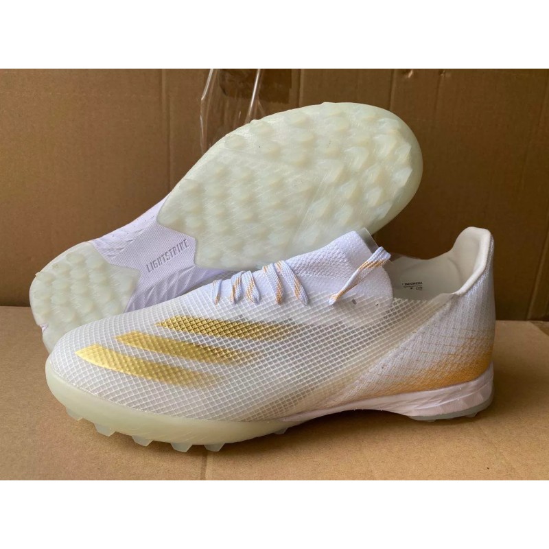 Botas de Fútbol Adidas X Ghosted .1 TF Blanco&Dorado(#39~#45)