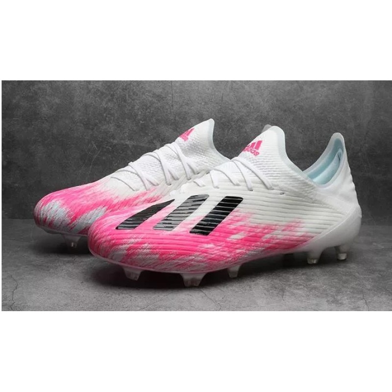 Botas de Fútbol Adidas X 19.1 FG Blanco&Rosa (#39~#45)