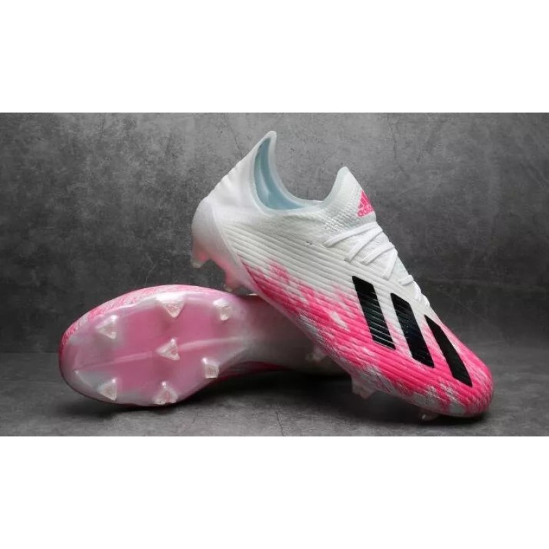 Botas de Fútbol Adidas X 19.1 FG Blanco&Rosa (#39~#45)