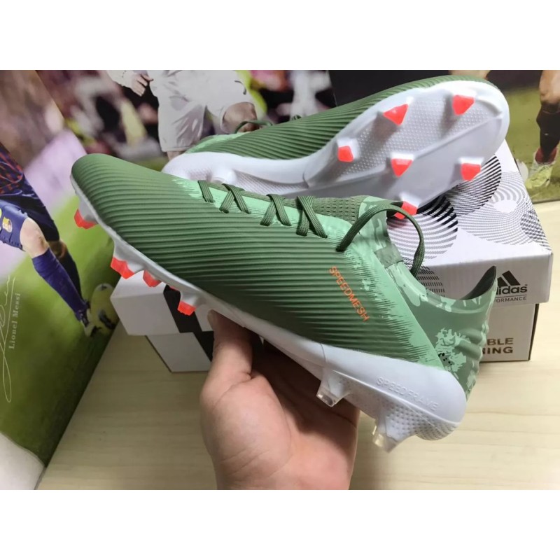 Botas de Fútbol Adidas X 19.1 FG Verde Camuflaje (#38~#45)