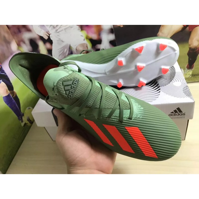 Botas de Fútbol Adidas X 19.1 FG Verde Camuflaje (#38~#45)
