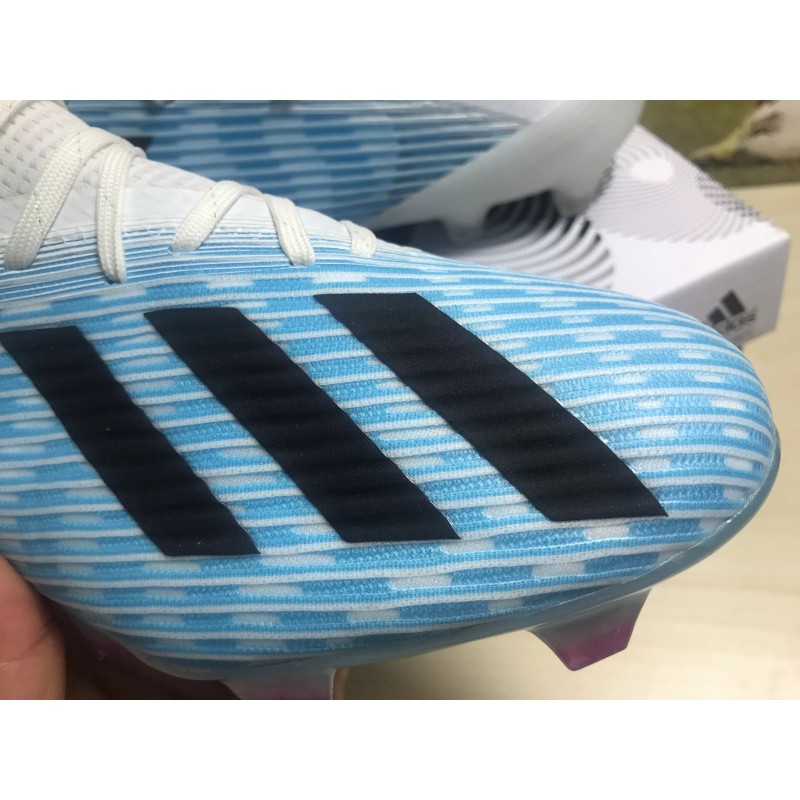 Botas de Fútbol Adidas X 19.1 FG Hombre Azul Claro&Blanco&Negro (#39~#45)