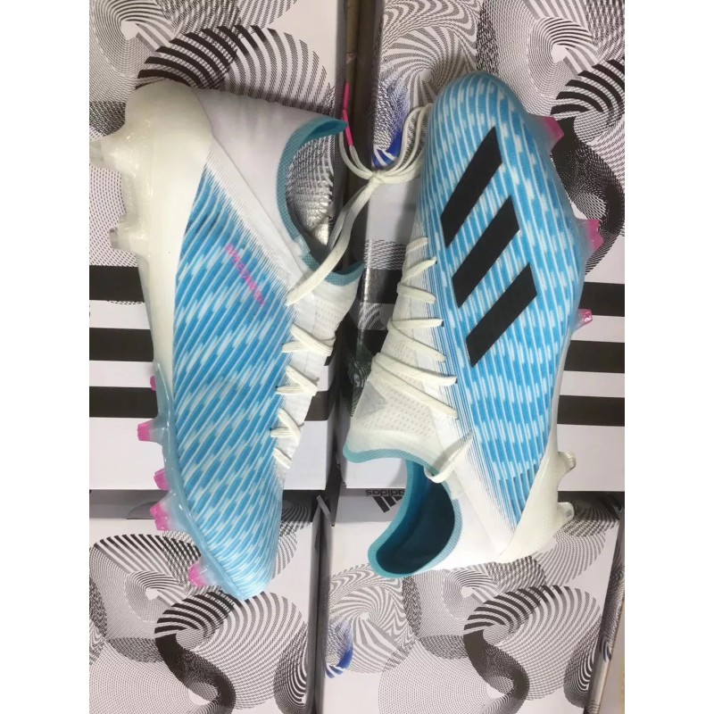 Botas de Fútbol Adidas X 19.1 FG Hombre Azul Claro&Blanco&Negro (#39~#45)